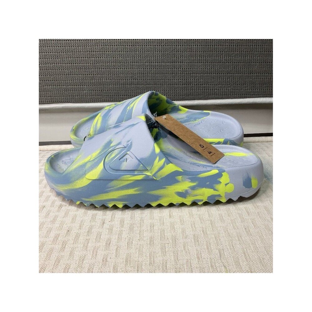 QUIKSILVER Men 10 Slides Cloudbreak Cloud Break Flip Flops Sandals Shoes Green
